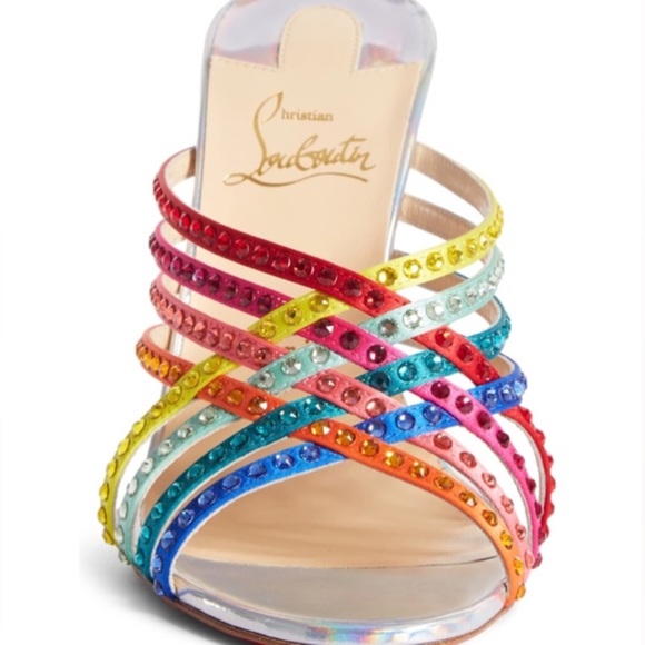 CHRISTIAN LOUBOUTIN Marthastrass Jewel Rainbow Sandal ✨🌈 - Picture 11 of 13